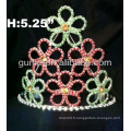 Couronne de tiare en strass fleur